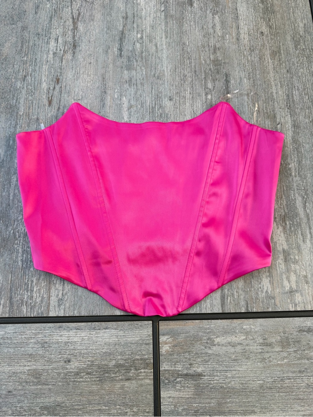 Princess Polly hot pink bustier size 8
